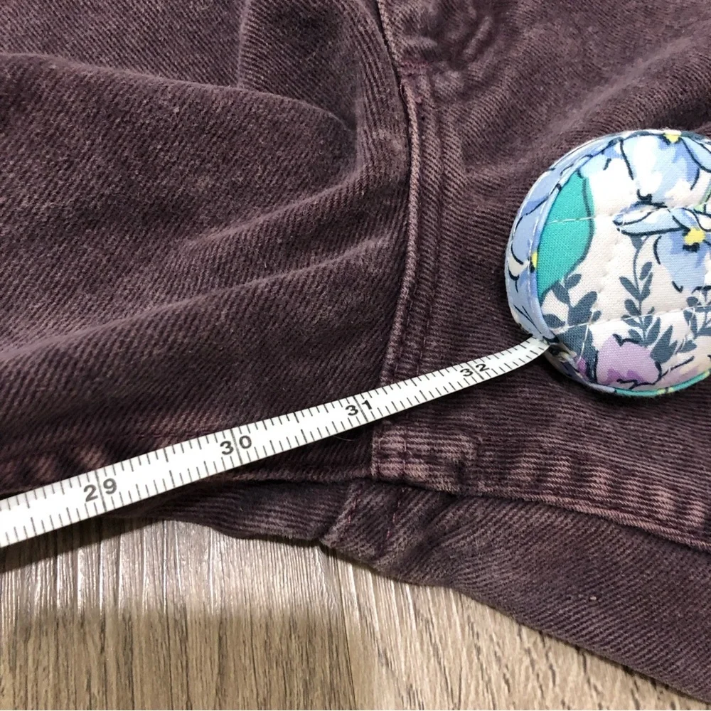 Vintage 90s Wrangler For Women High Rise Mom Jeans 14x32 Dark Purple‎ Plum